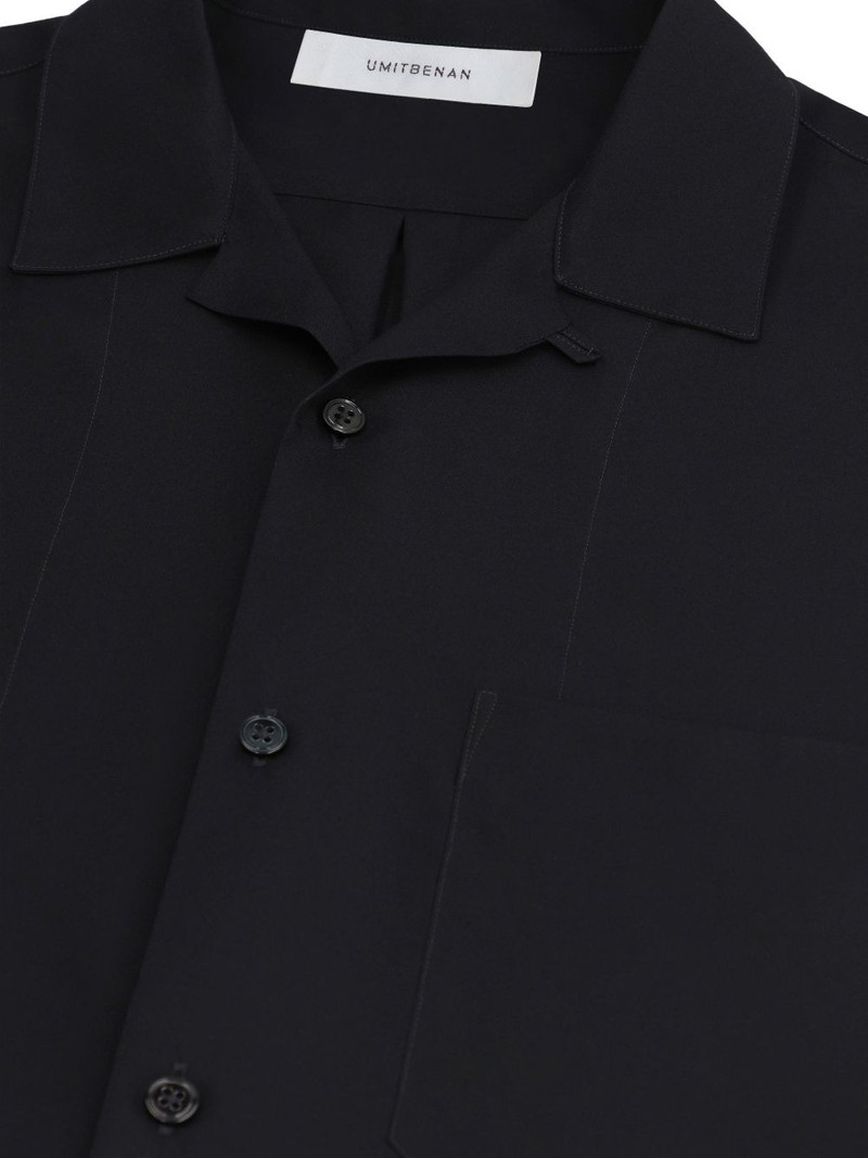 Havana short-sleeve pocket-detail silk shirt 4
