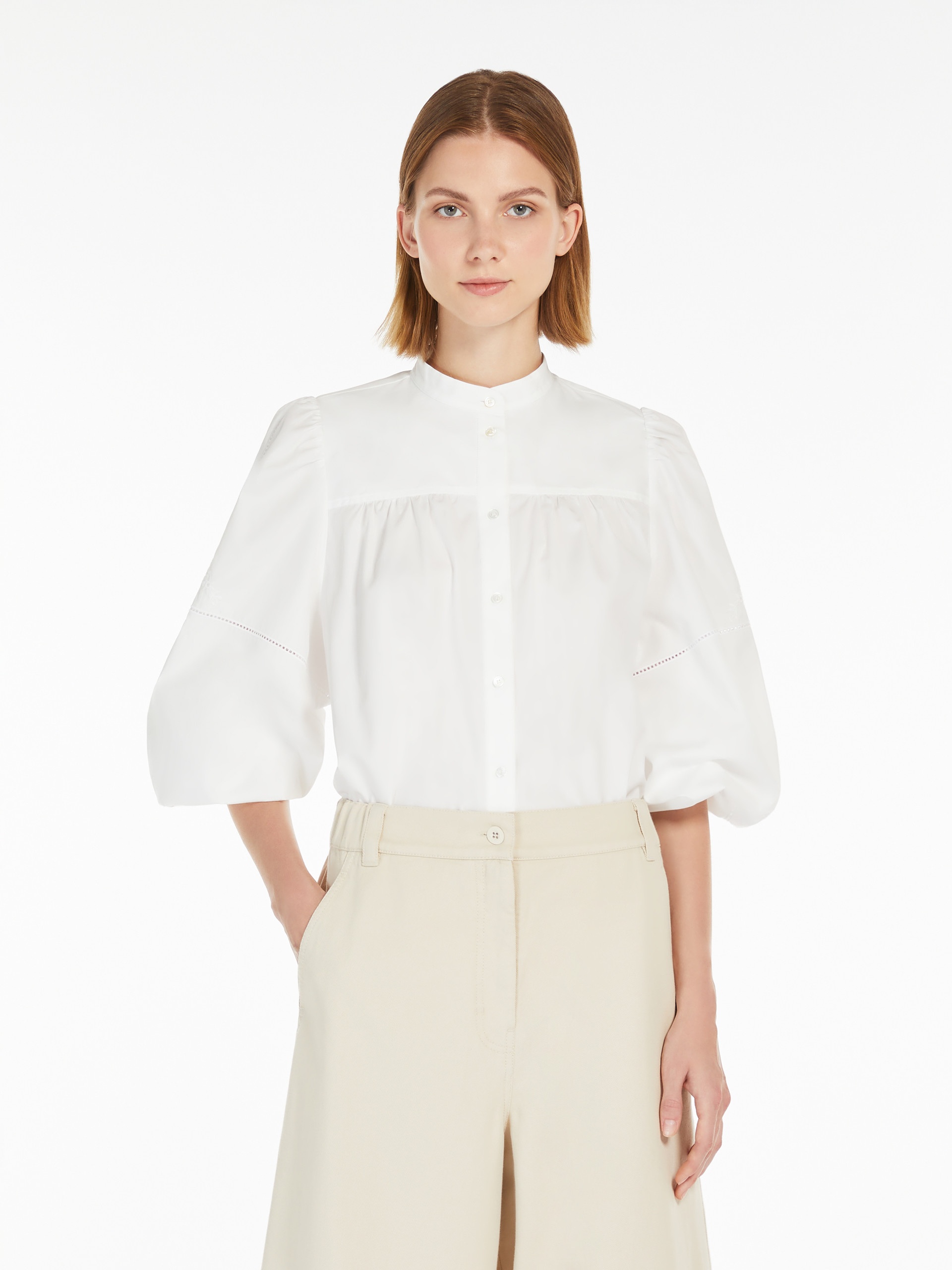 RIBALDO Cotton poplin shirt - 5
