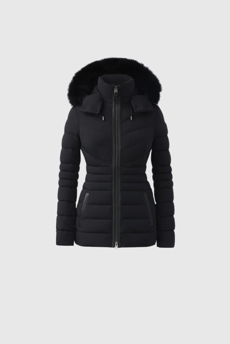 PATSY-BX Agile 360 down jacket with blue fox fur 1