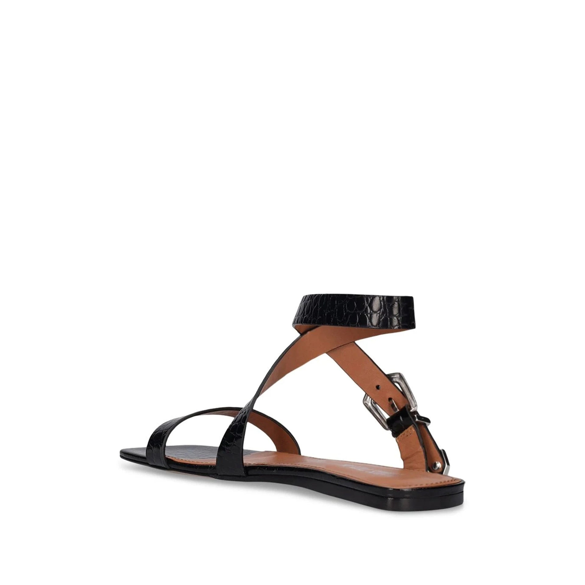 Paris Texas Lauren Croco Flat Sandals Women - 3