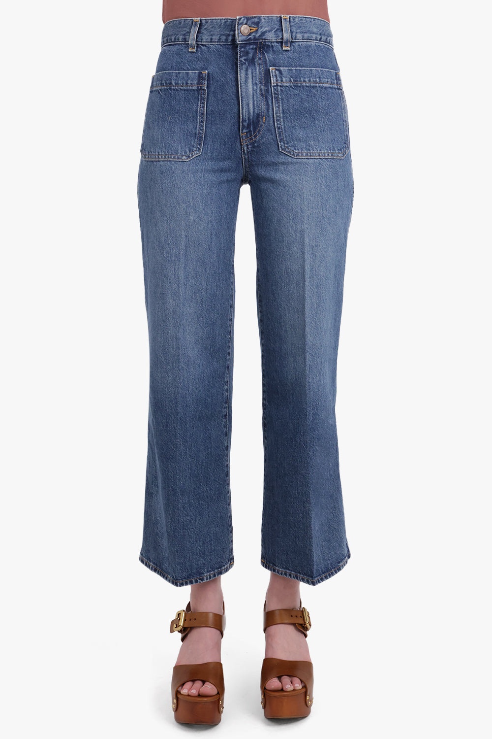 WIDE LEG DENIM JEAN | NIGHT BLUE - 4