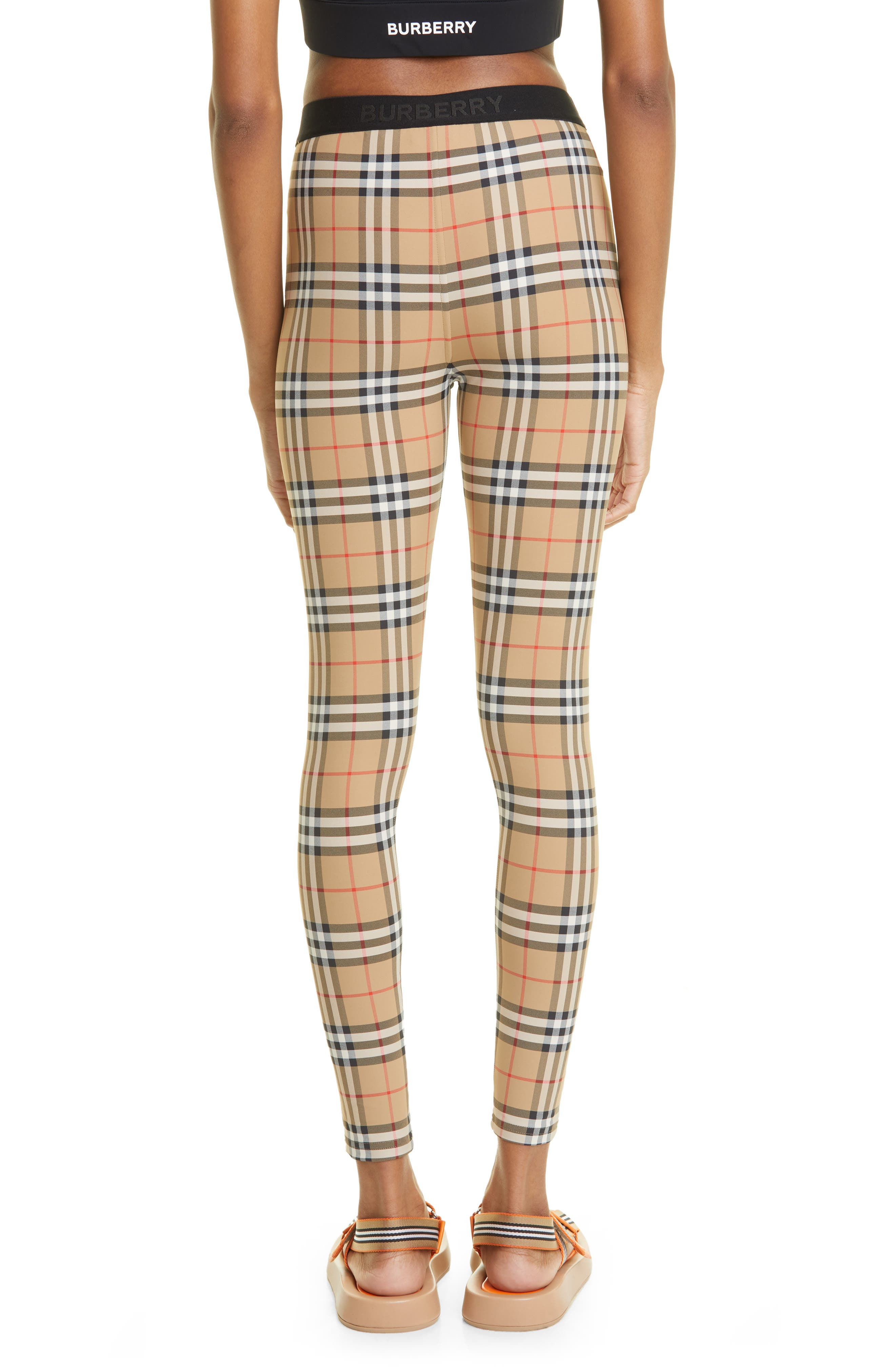 Women's Belvoir Vintage Check Jersey Leggings - 2