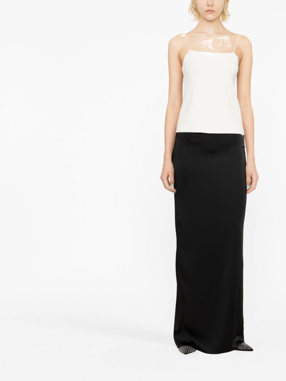 feather-trim camisole top - 2