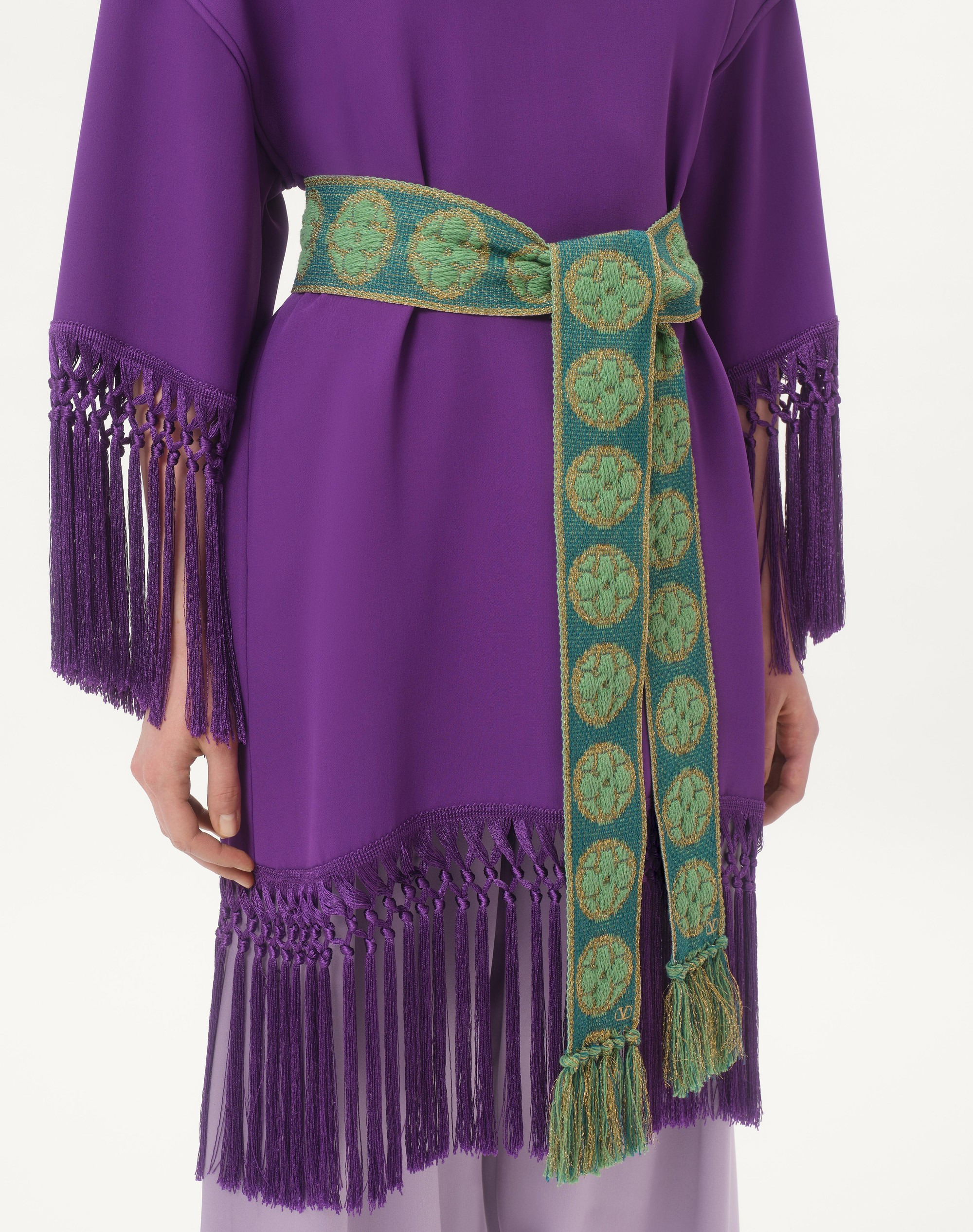 ANTIBES SCARF IN COTTON AND METALLIC FIBER - 2