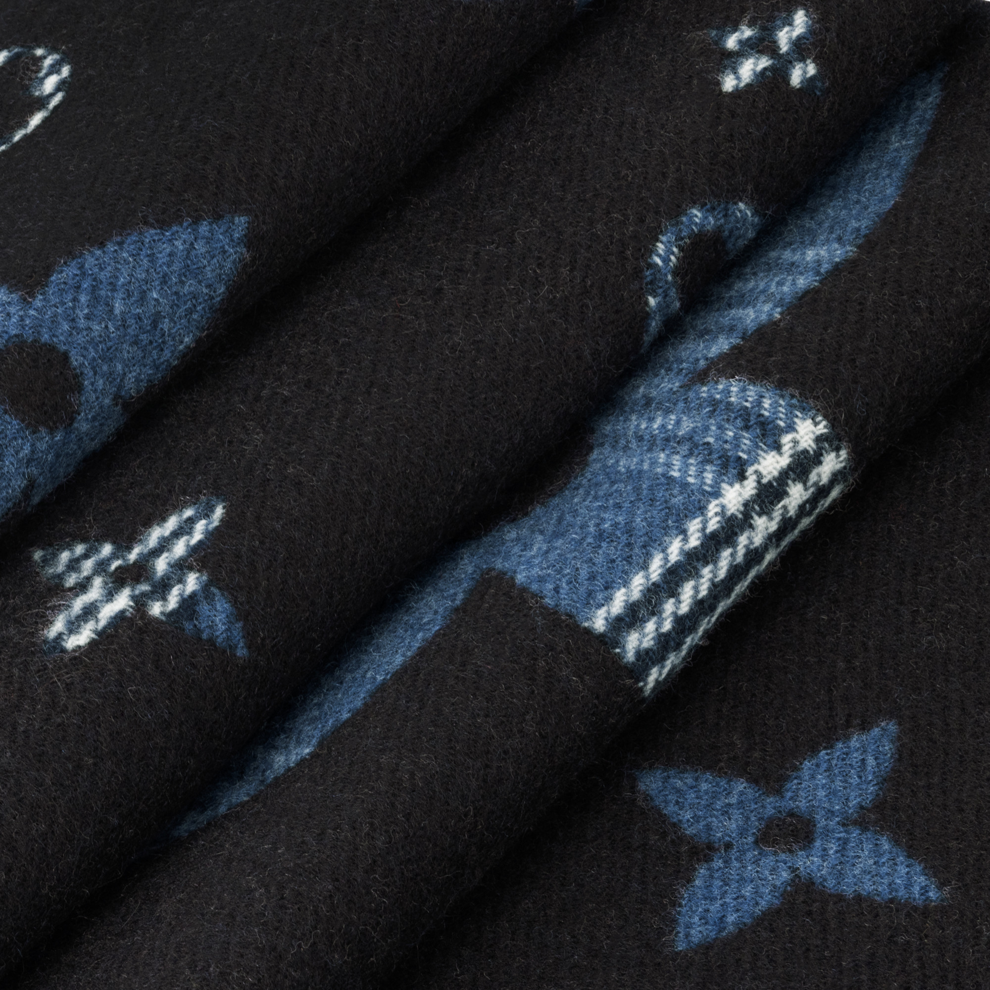 LV Galaxy Tartan Scarf - 3