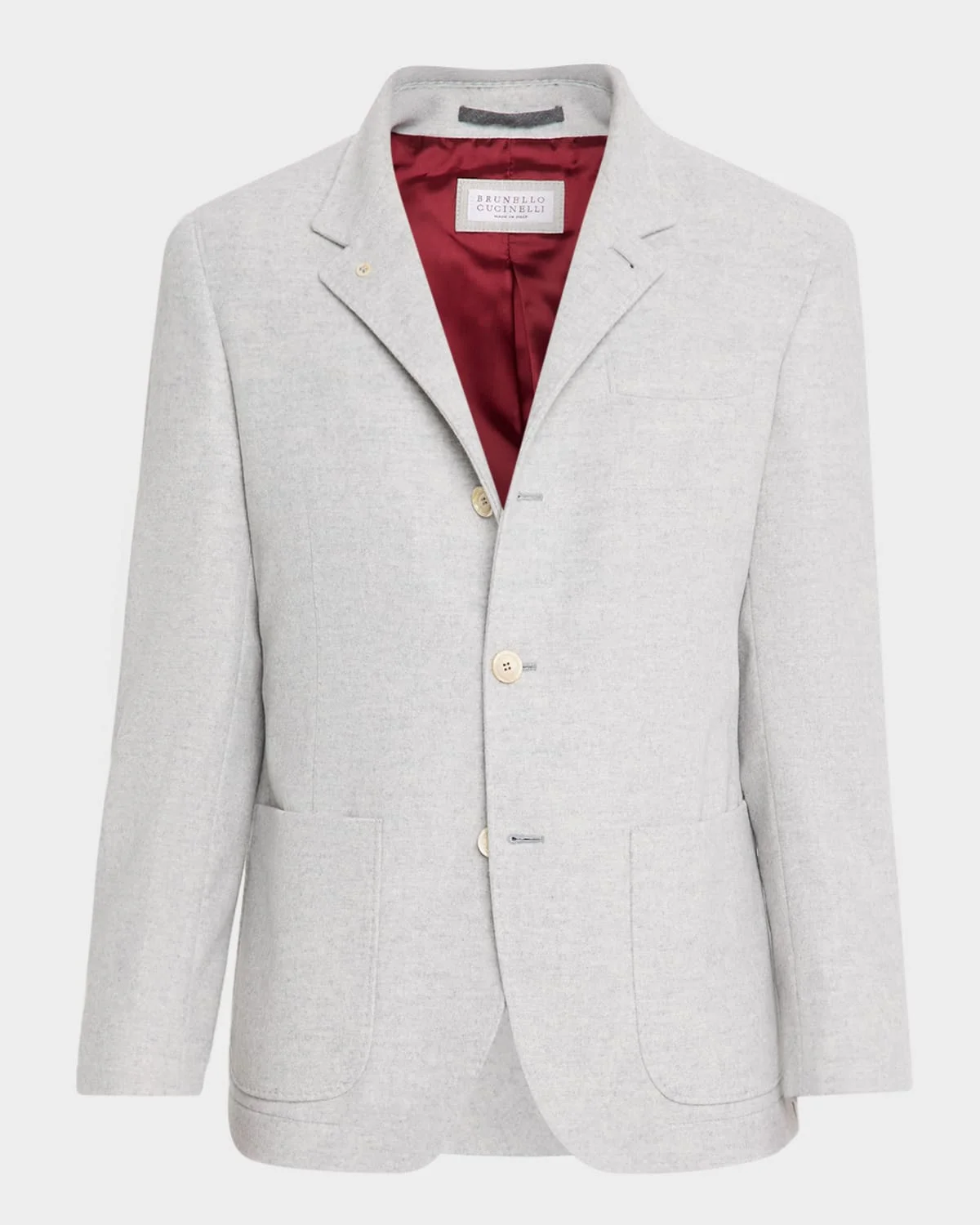 Men's Cashmere Blazer-Style Coat - 1