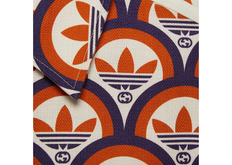 GUCCI Gucci x adidas Interlocking G And Trefoil Shirt Multicolor outlook