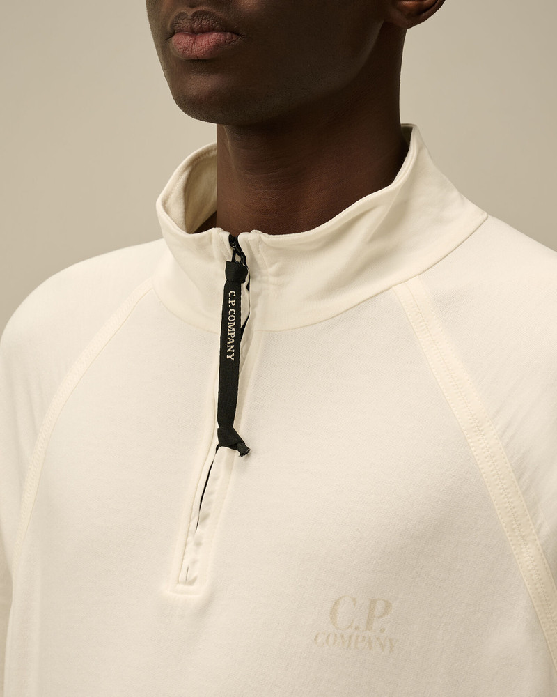 Light Fleece Half Zip Logo Sweatshirt 5