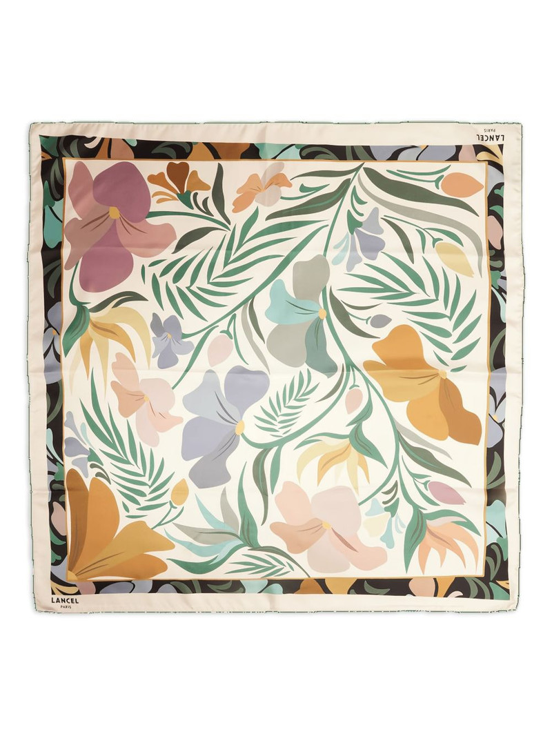 Reve de Fleurs-print square scarf 1