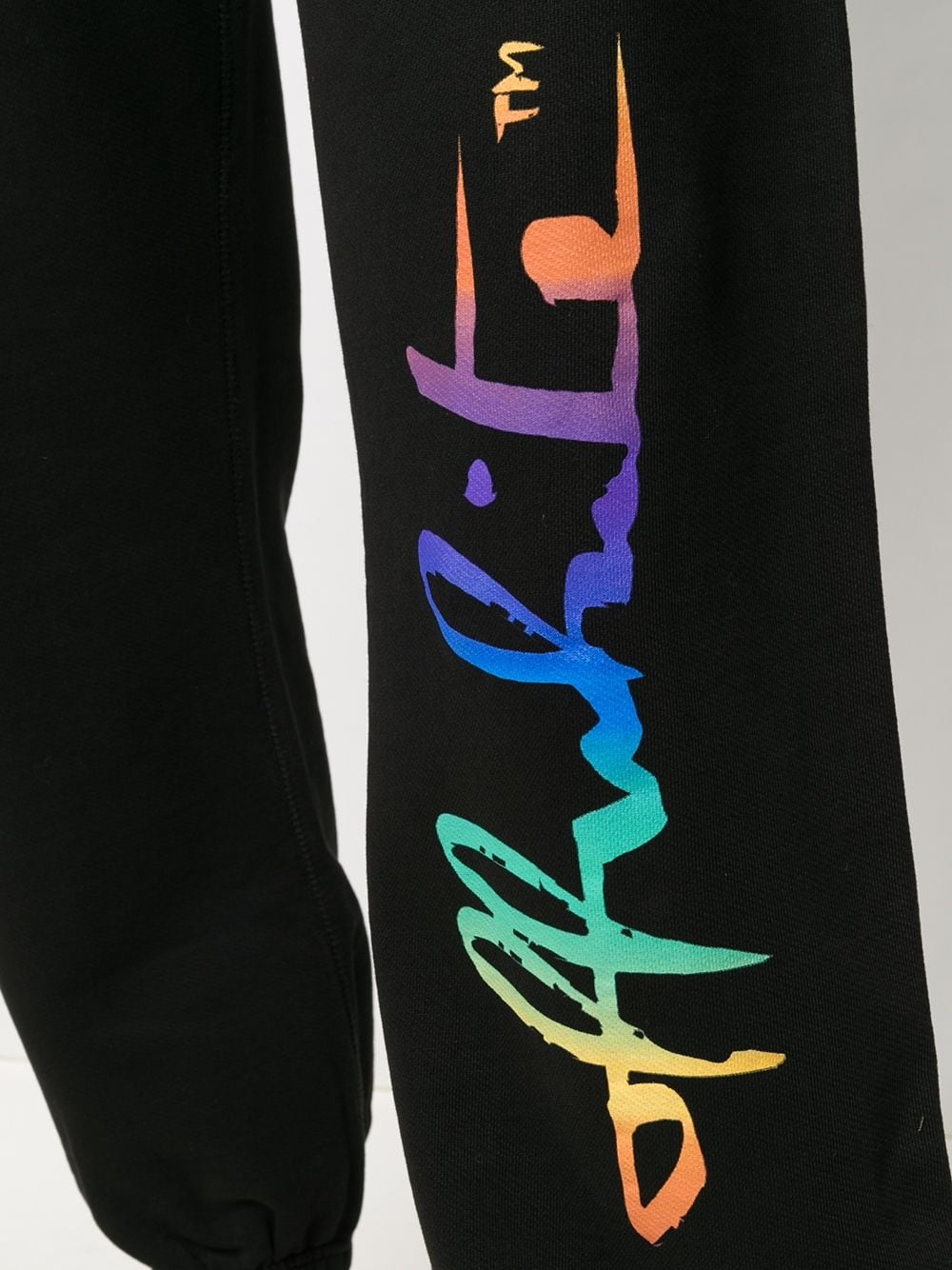 logo print track pants - 5