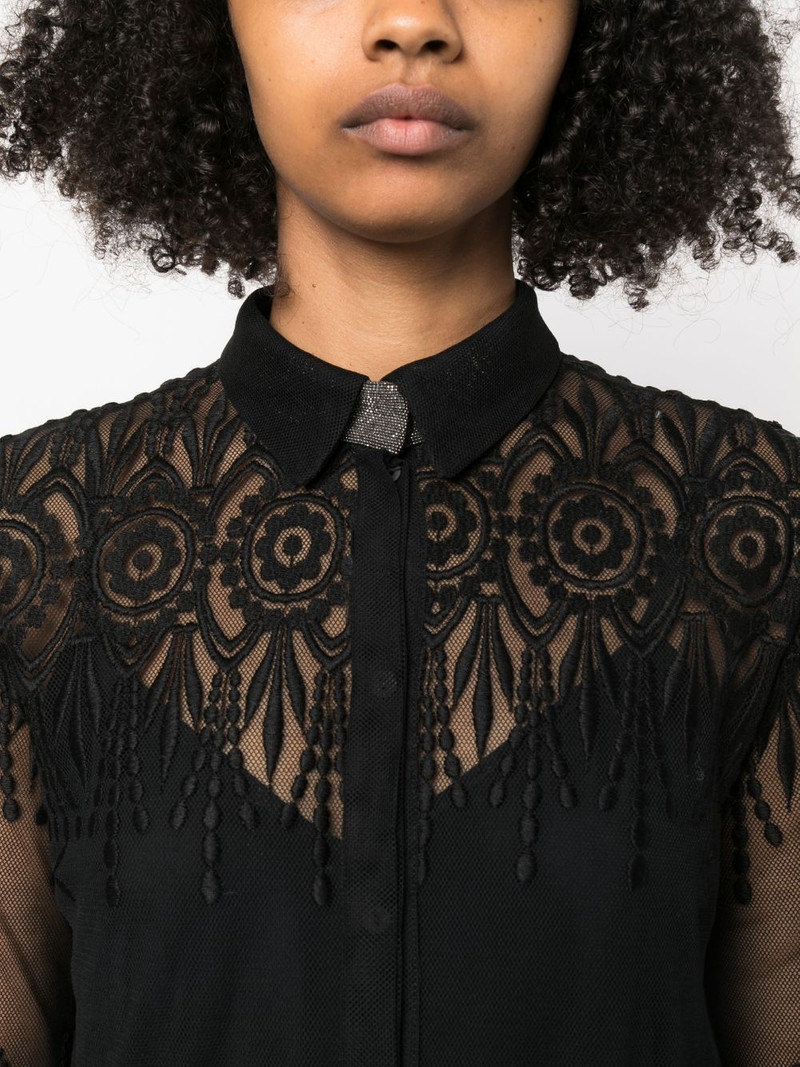 lace-detail semi-sheer top 5