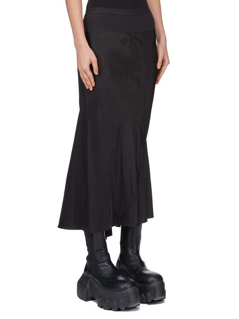 elastic-waistband bias-cut skirt 2