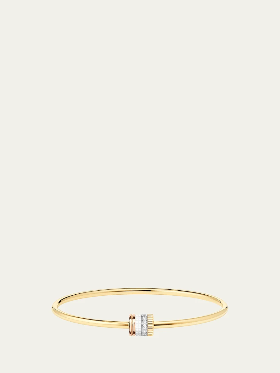 18K Yellow, Rose, and White Quatre White Edition Bracelet with Diamonds - 1