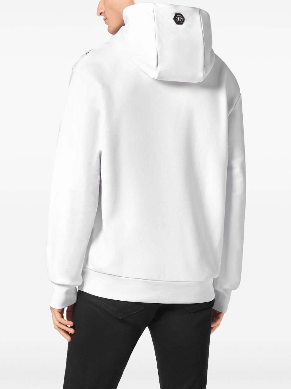 Skull-print hoodie - 4