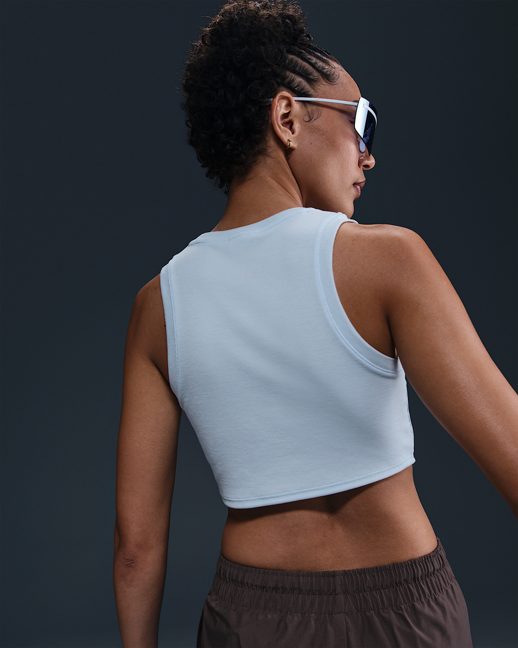 Nike Sportswear Chill Knit Women's Tight Cropped Mini-Rib Tank Top - 2