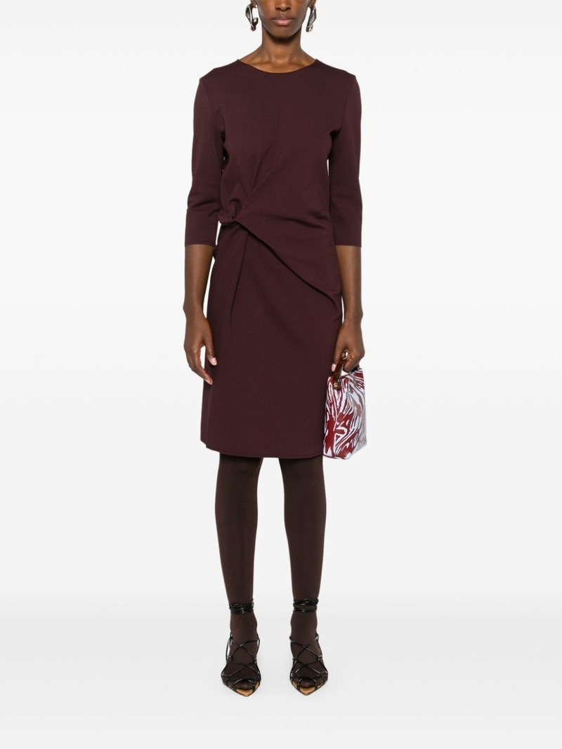 Lanvin twist-detail midi dress outlook