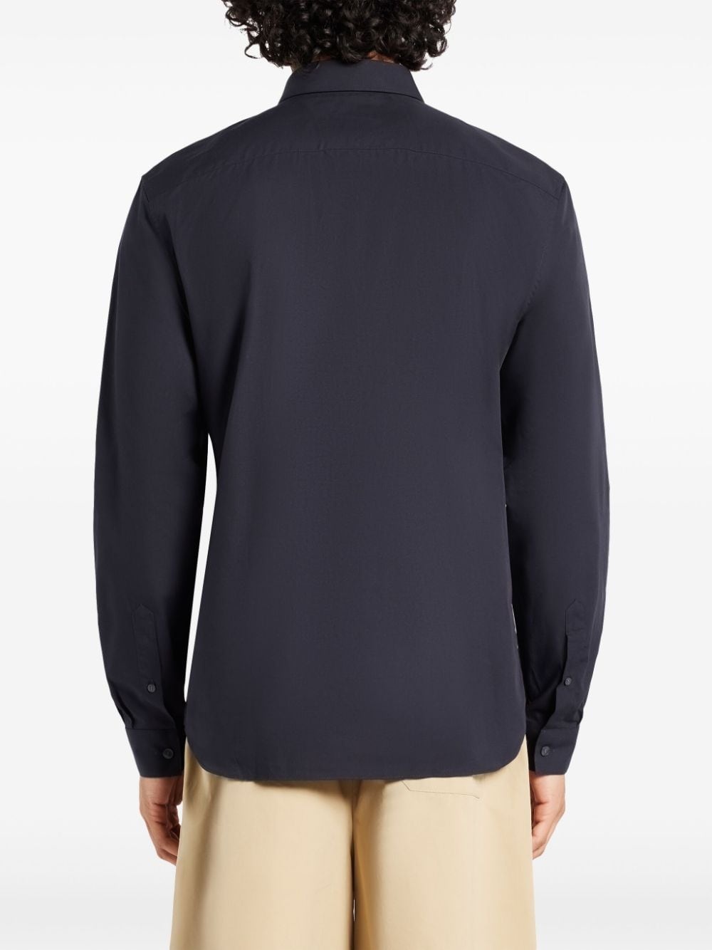 logo-appliquÃ© cotton shirt - 4