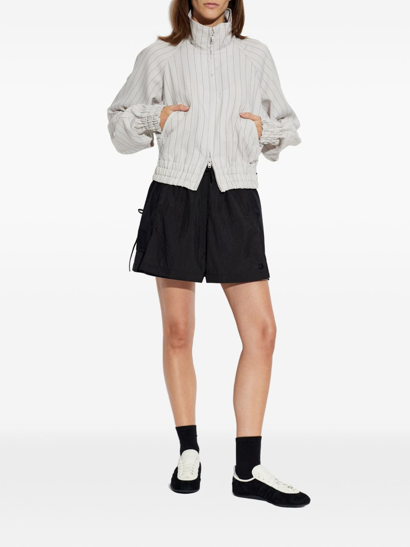Y-3 logo-print shorts outlook
