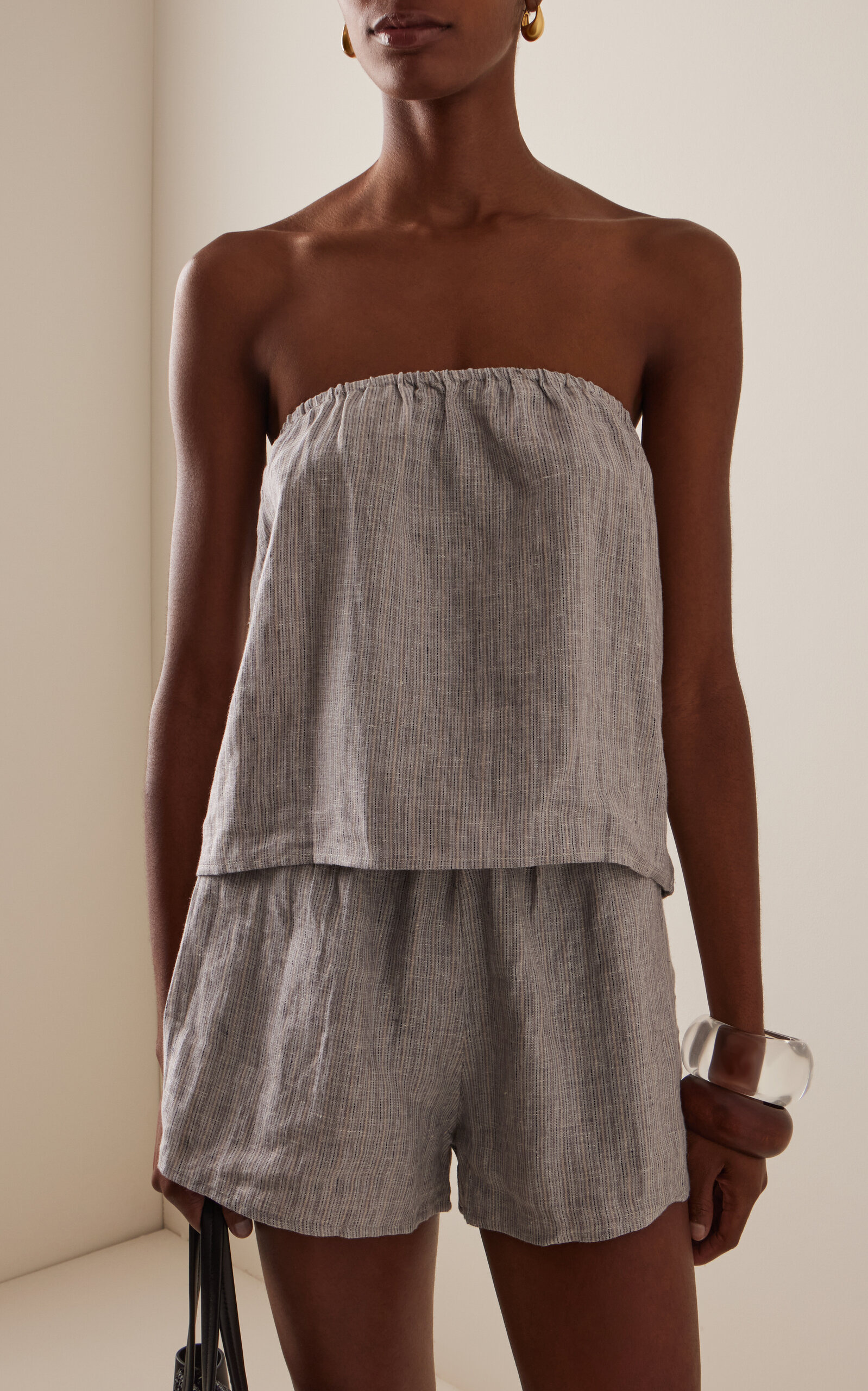 Two-Piece Linen Set grey - 6