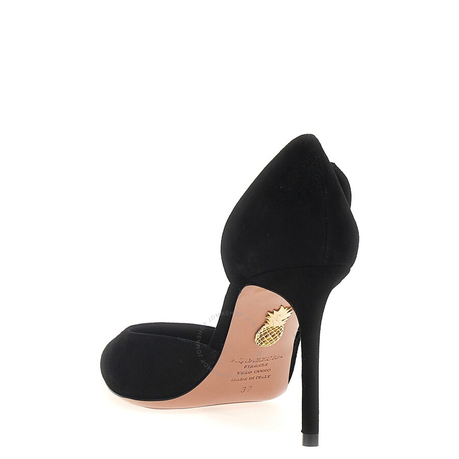 Aquazzura Very Bow Tie Suede Pumps - 2