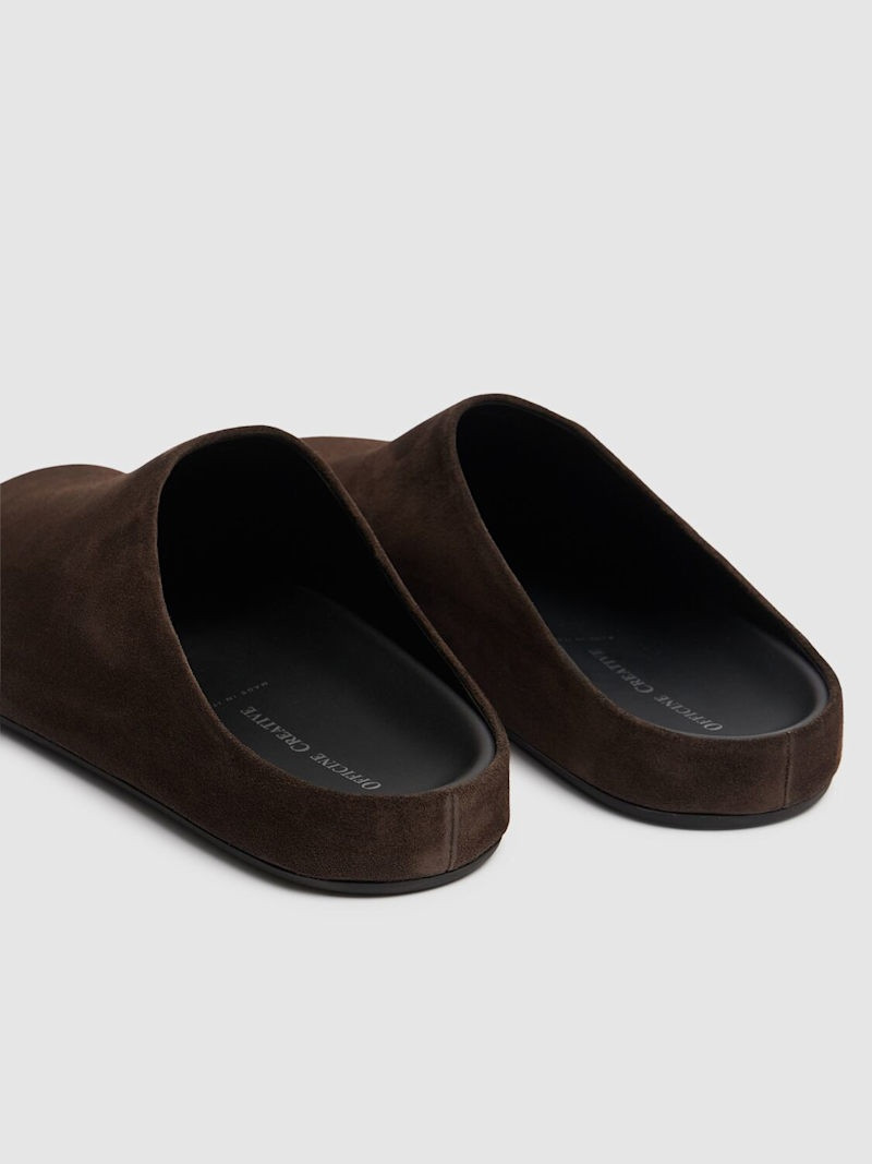 Babouche suede mules 4