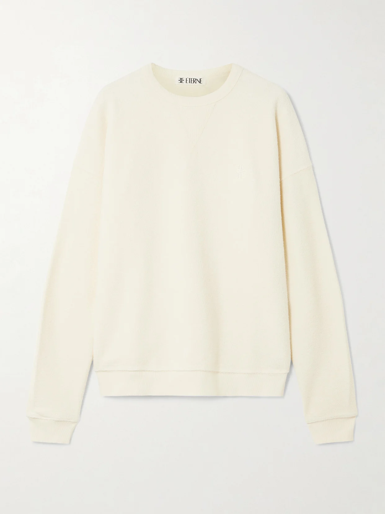 Embroidered Cotton-terry Sweatshirt - 1