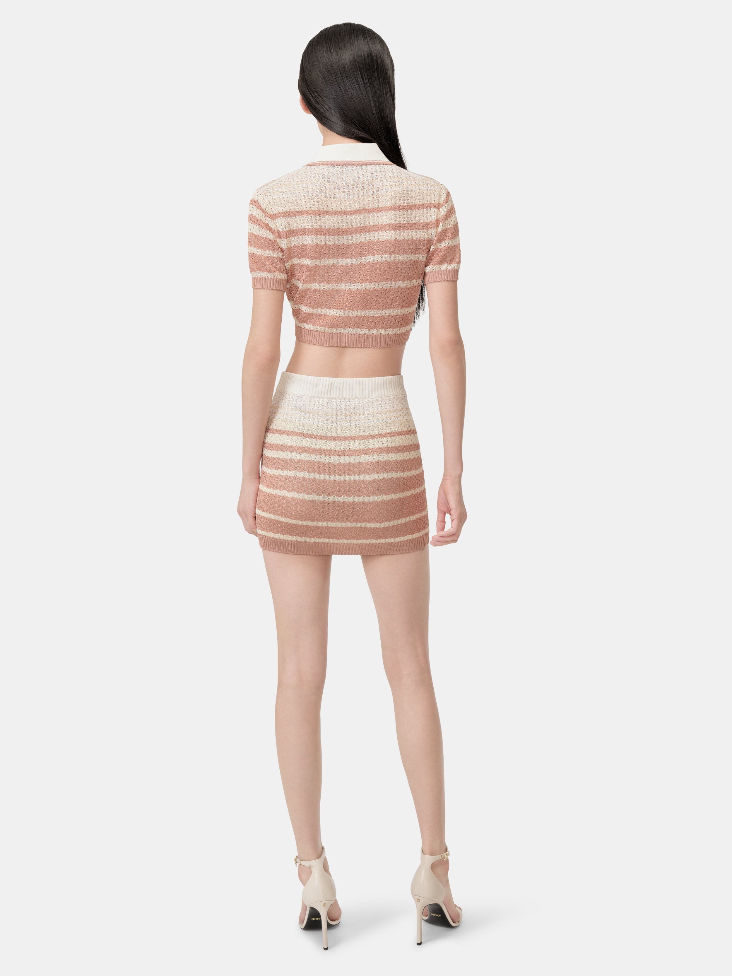 WOMEN'S STRIPE MINI SKIRT - 2