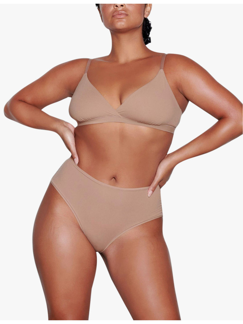 SKIMS Fits Everybody high-neck stretch-woven body outlook