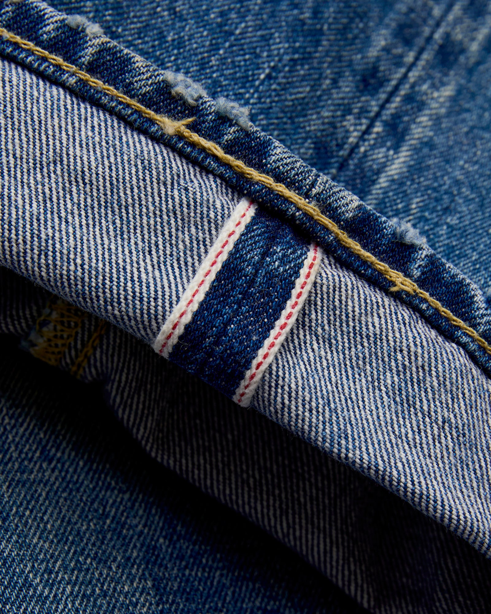 D1826 "Ivy Wash" 13oz Selvedge Denim - Relaxed Tapered Fit - 7