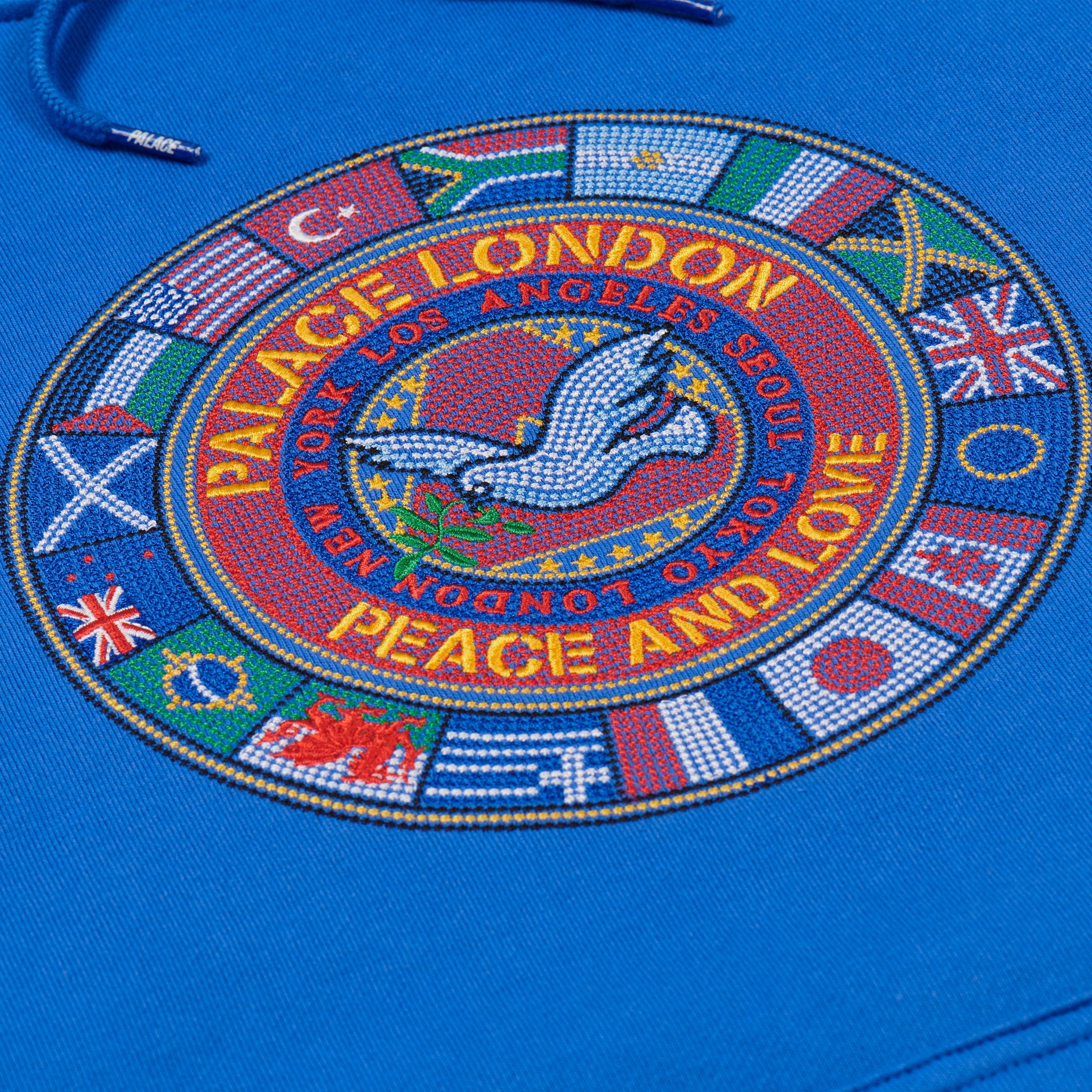 PALACE PALACE NATIONS HOOD BLUE BERRY | REVERSIBLE