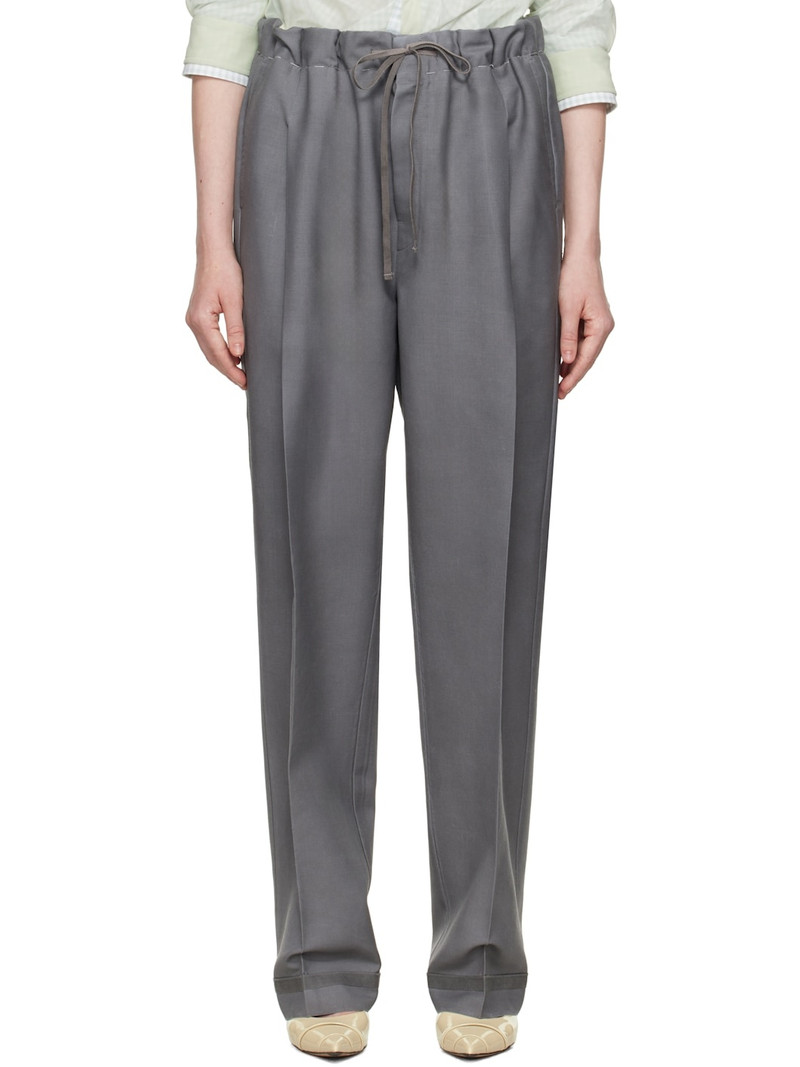 Gray Mohair Trousers 1