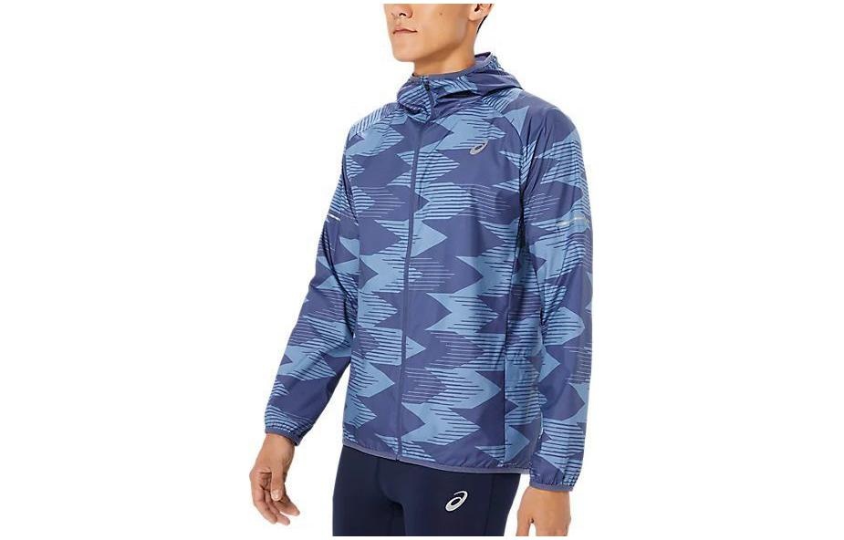 ASICS Packable Graphic Jacket Asia Sizing 'Thunder Blue' 2011D013-401 - 3