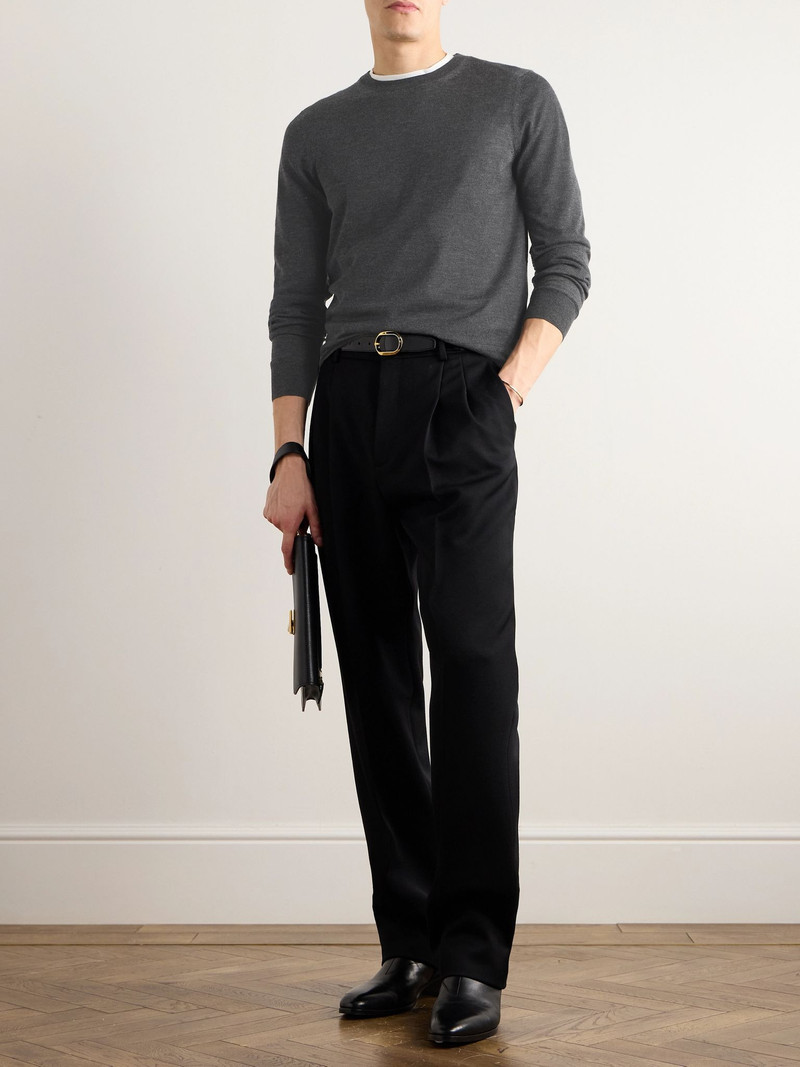 TOM FORD Cashmere and Silk-Blend Sweater Gray outlook