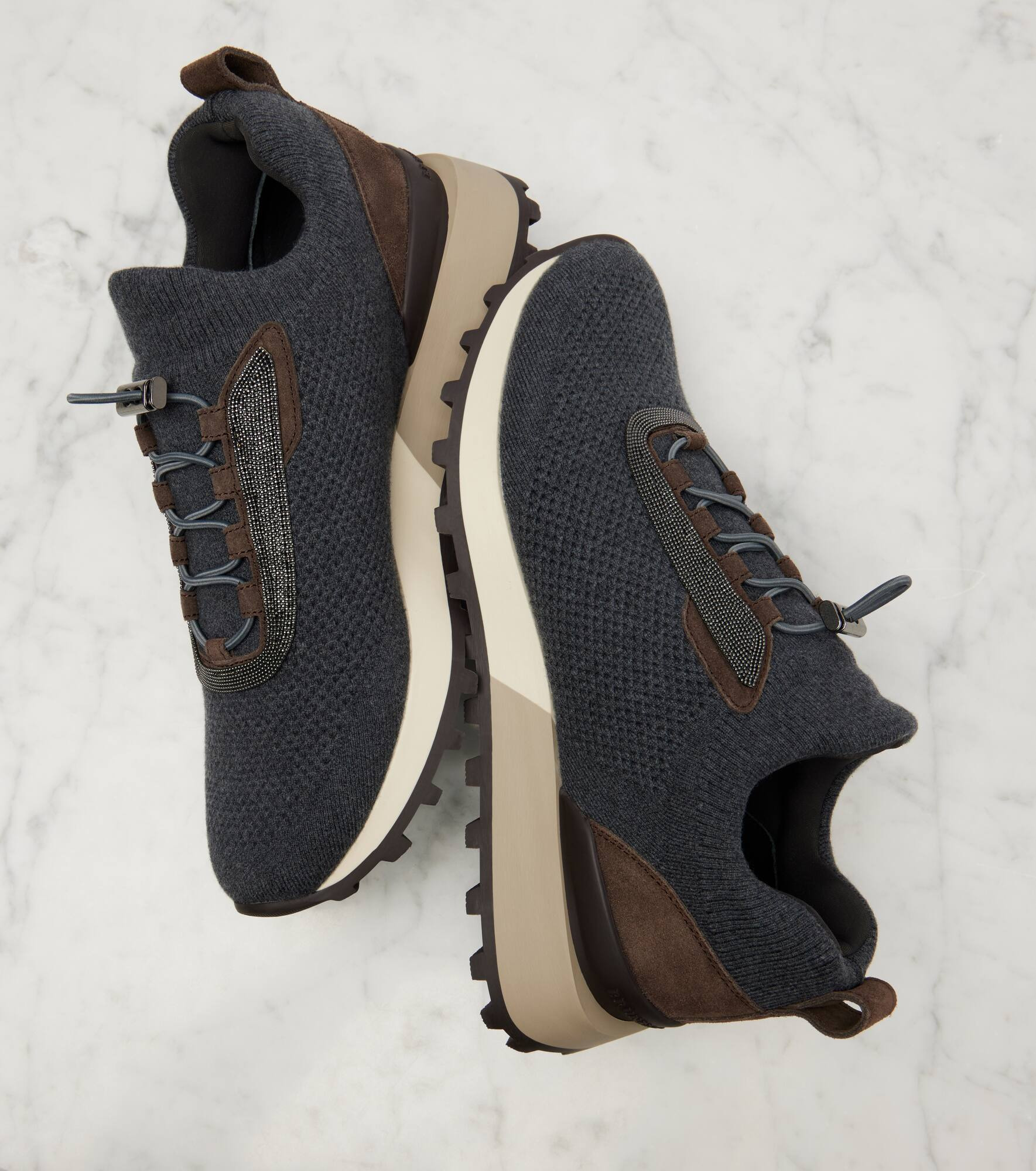 Runner suede-trimmed sneakers - 5