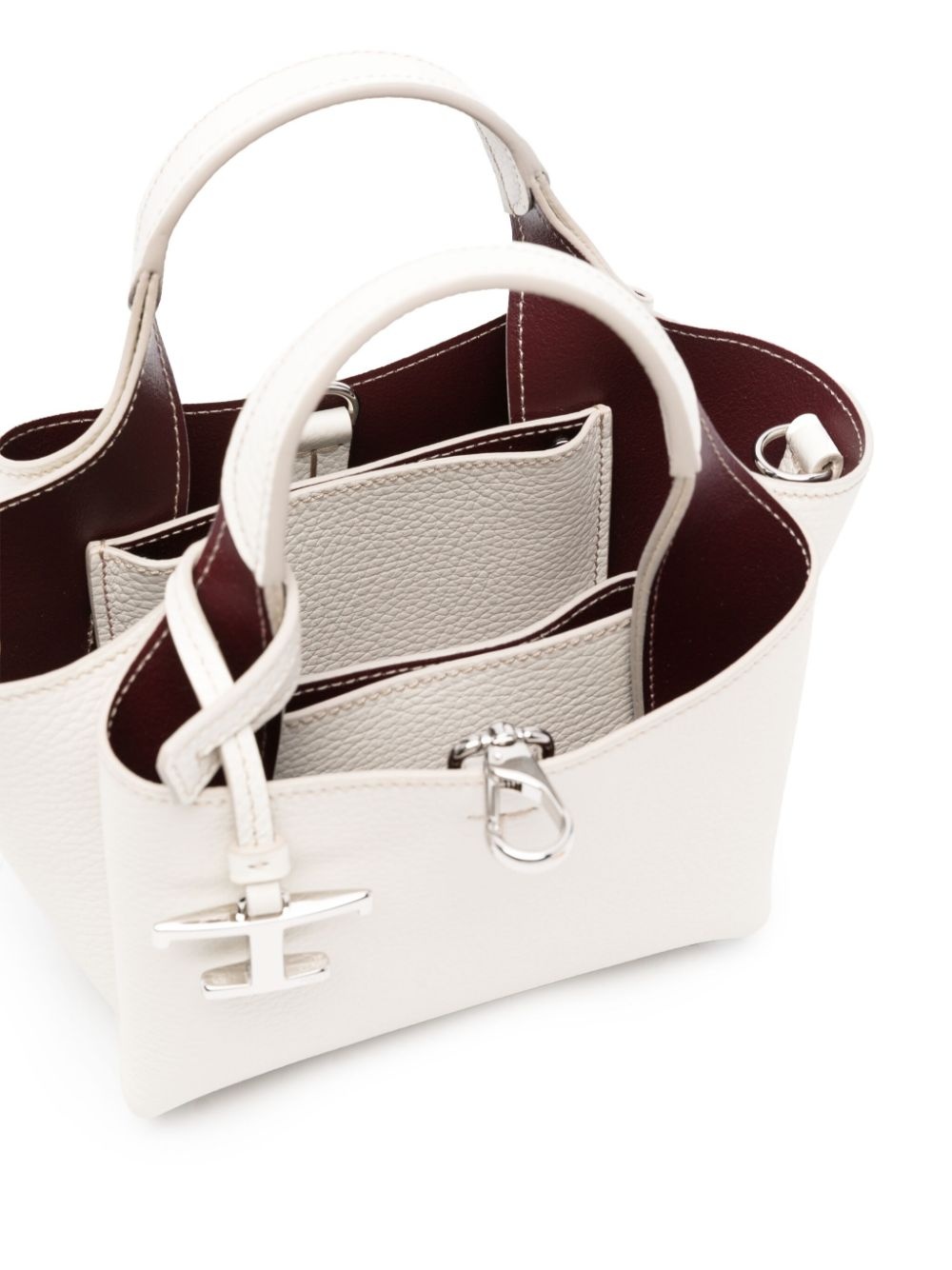 mini leather tote bag - 5
