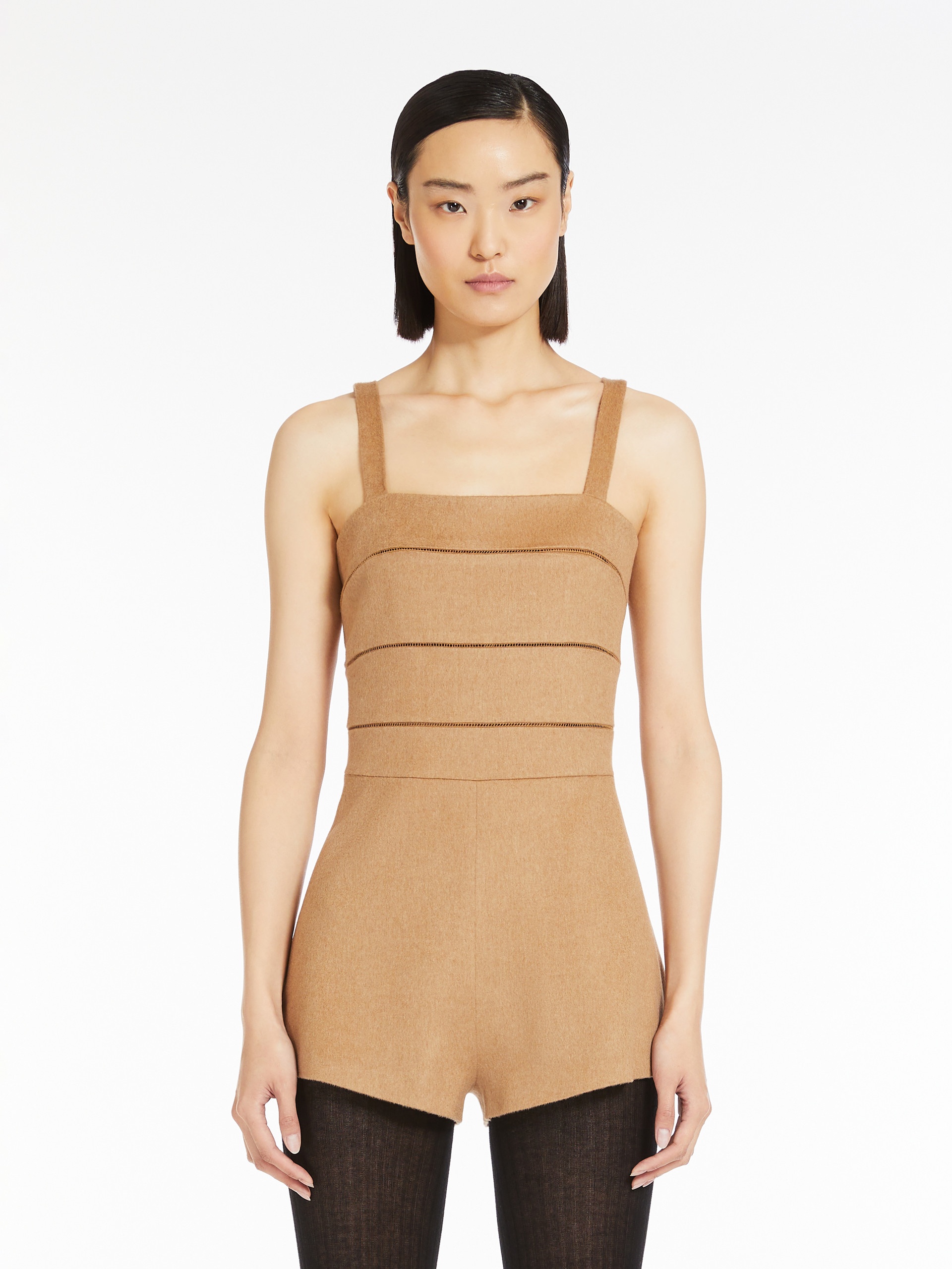 MATASSA Camel hair playsuit - 3