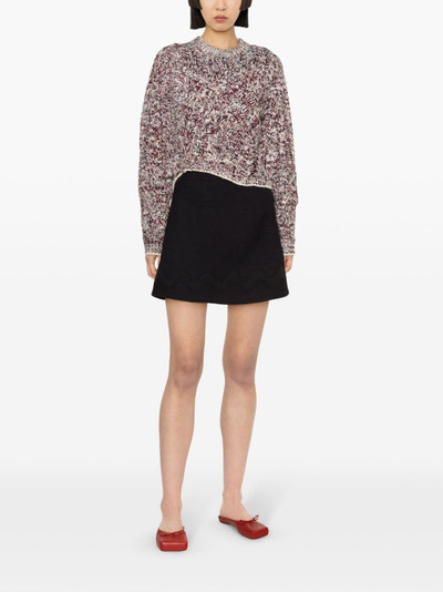 PATOU Iconic tweed miniskirt outlook