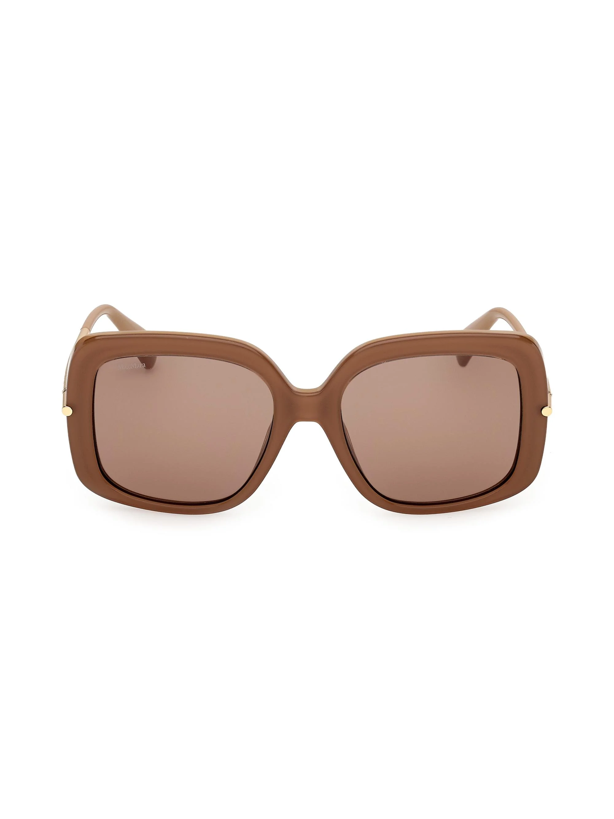 Women's 55MM Oversized Square Sunglasses - Gold Brown - 1