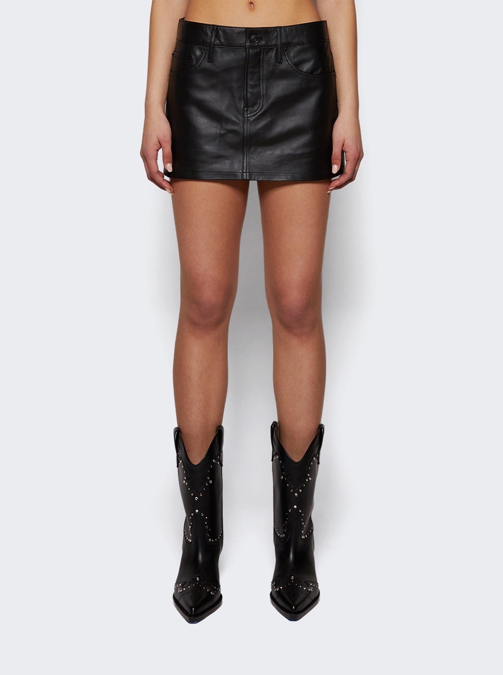 Micro Mini Skirt Black - 3