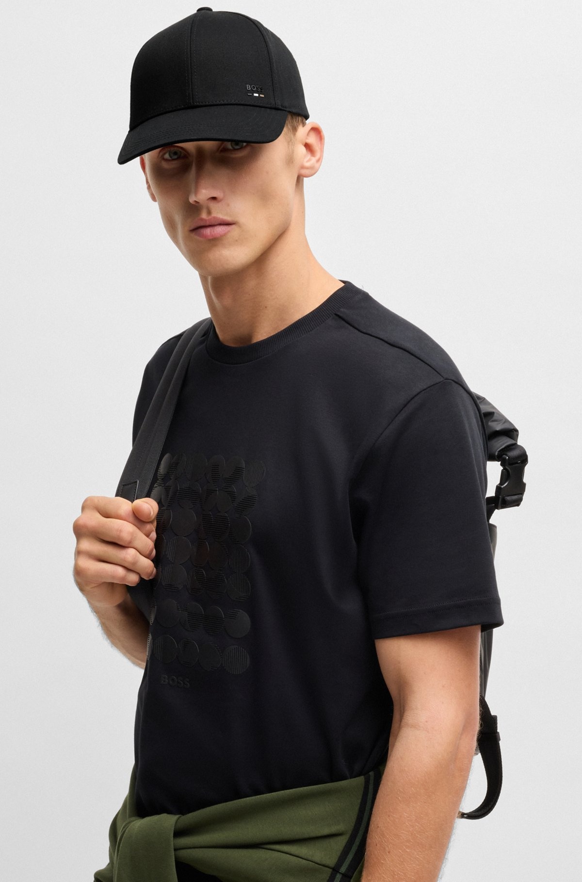 COTTON-TWILL CAP WITH LOGO TRIM - 4