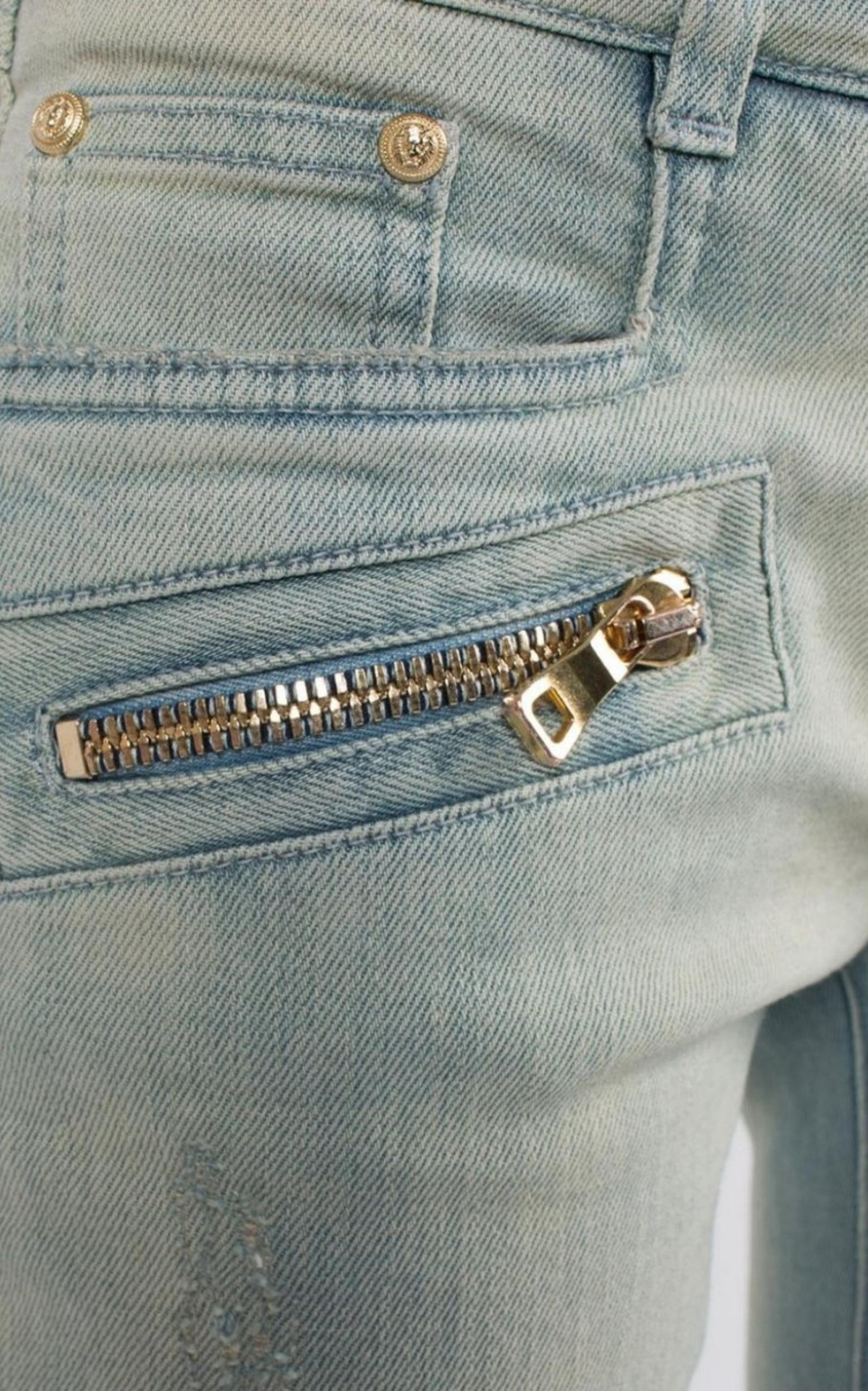 Distressed BikerJeans - 4