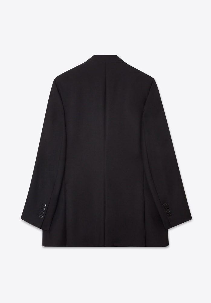 BLAZER 67 BLACK WOOL MOHAIR - 4