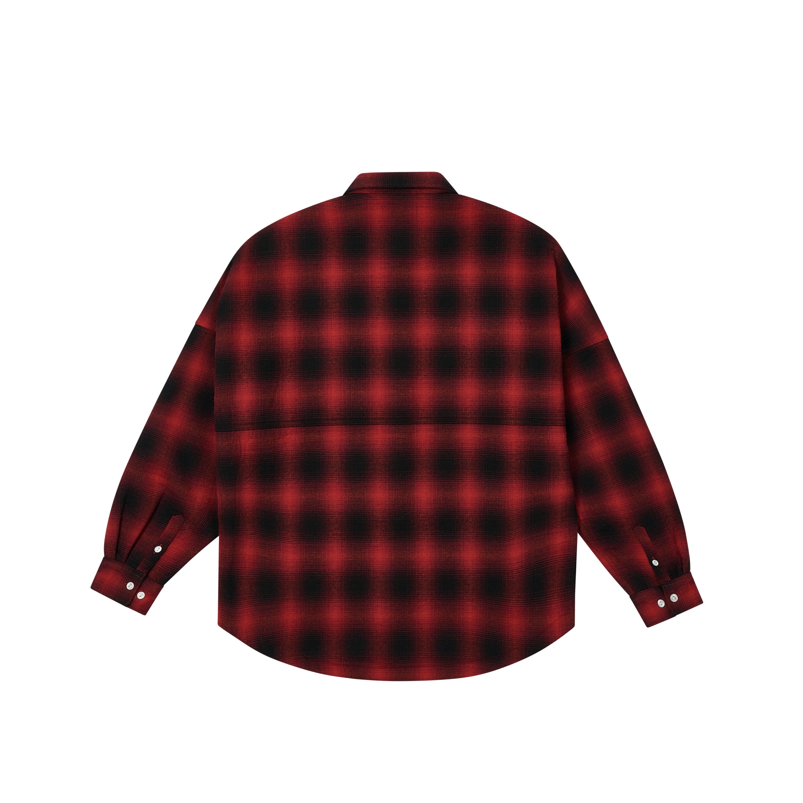OMBRE FLANNEL SHIRT RED - 3
