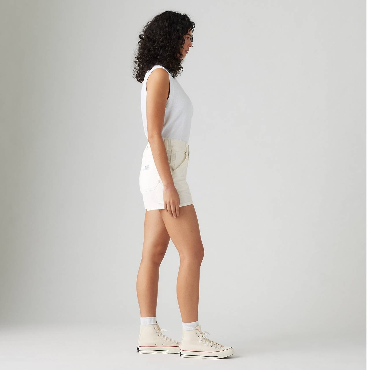LIGHTWEIGHT CORDUROY CARPENTER WOMEN'S SHORTS - 6