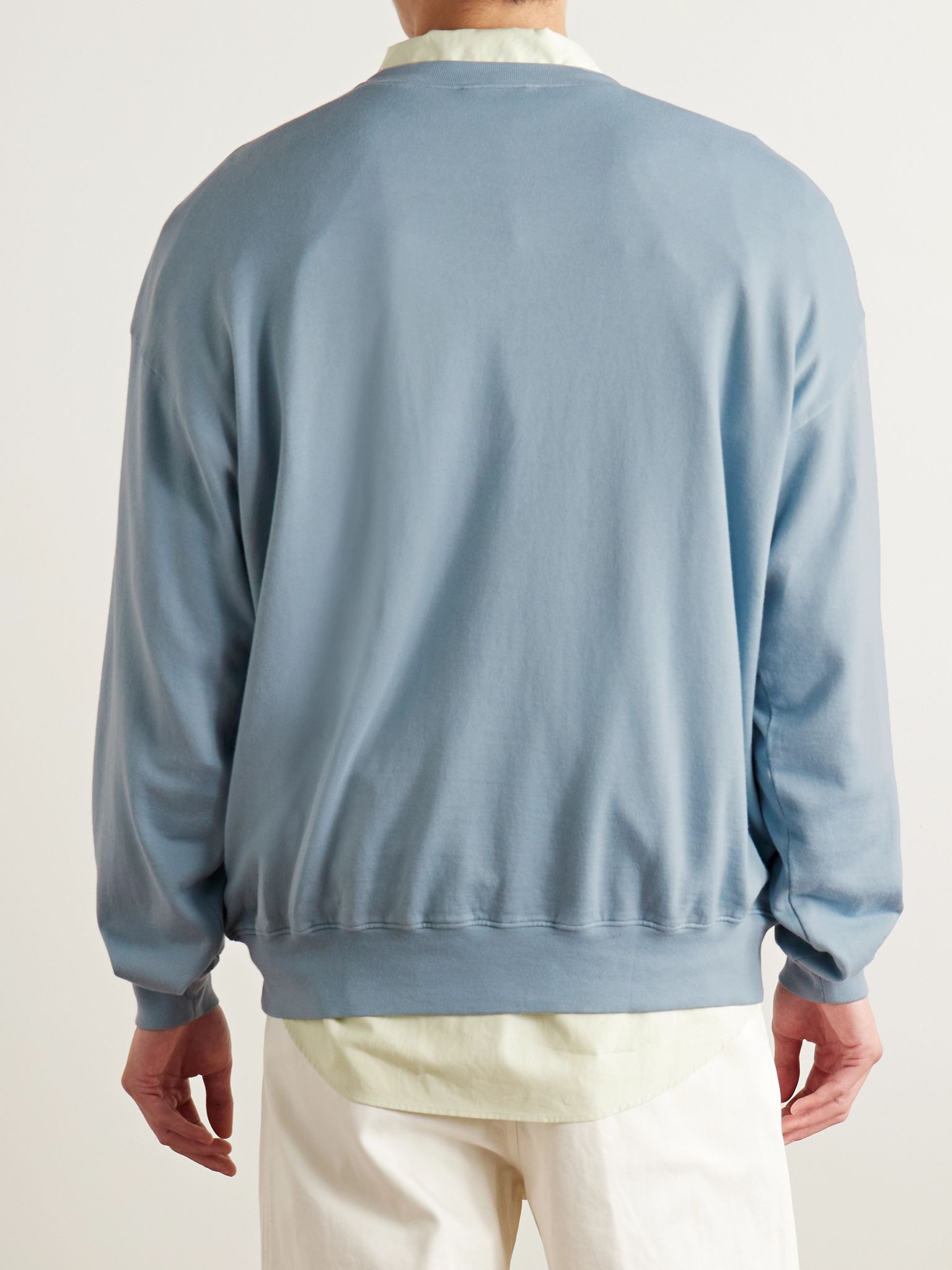 Cotton-Jersey Sweatshirt Light denim - 3