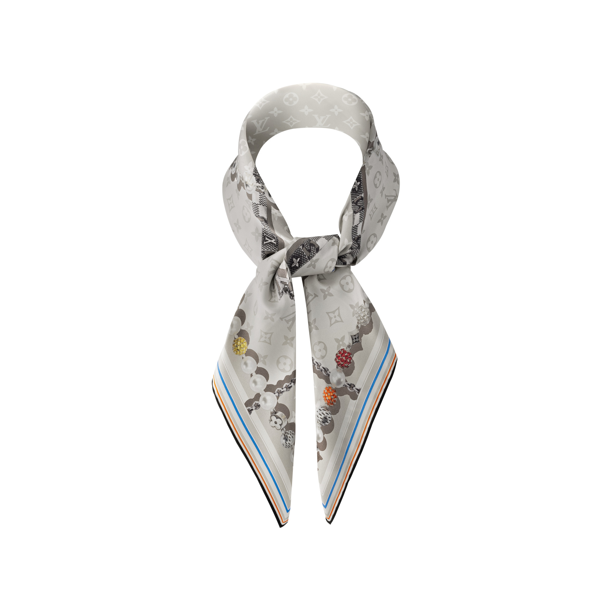Dandy Monogram Silk Square - 3