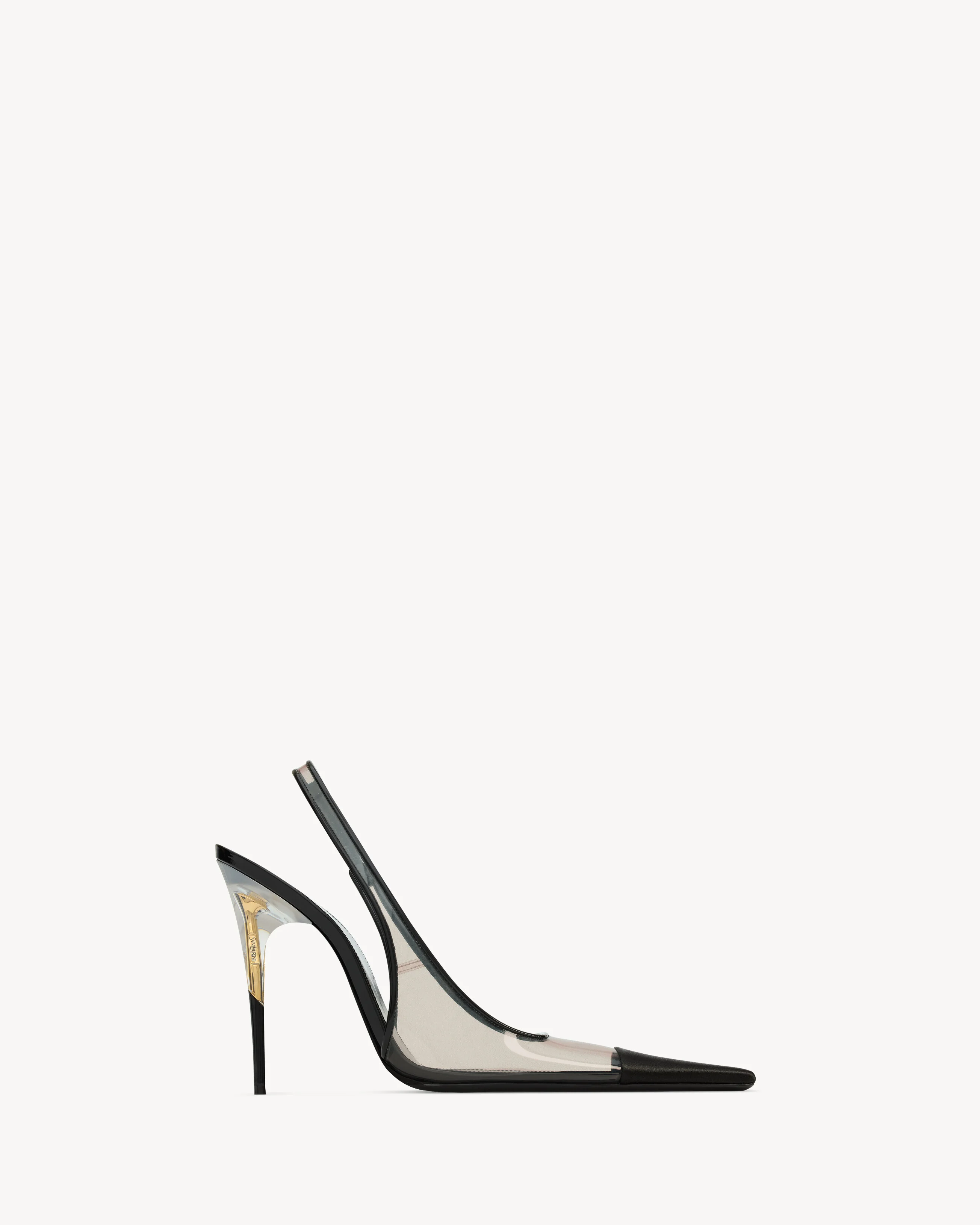 ROMY SLINGBACK PUMPS IN TPU, SATIN, AND PATENT LEATHER - 1