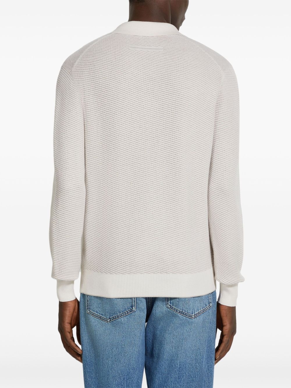 knitted polo shirt - 3