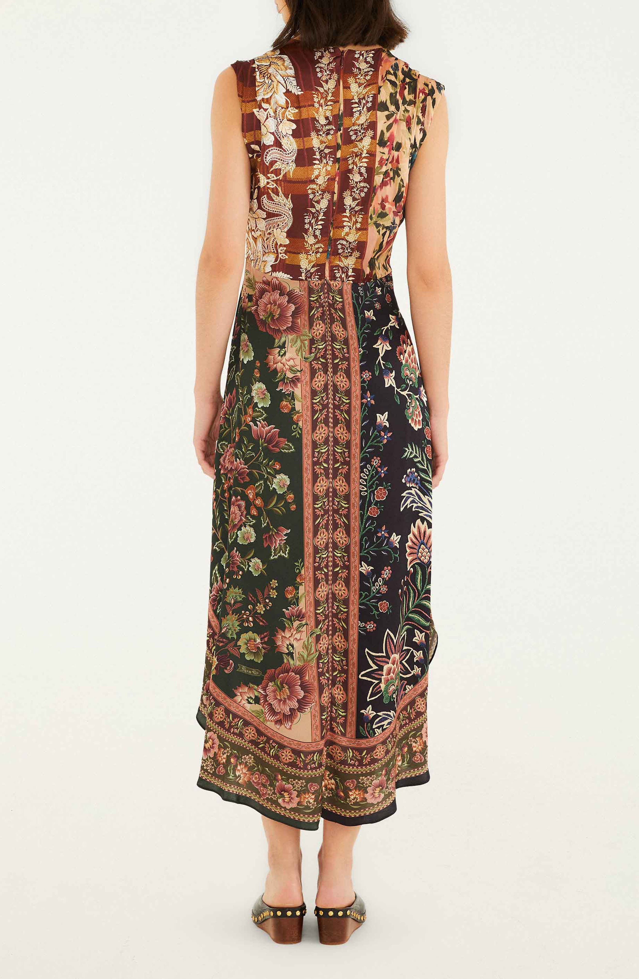 FARM Rio Winter Garden Mix Sleeveless Sundress at Nordstrom - 2