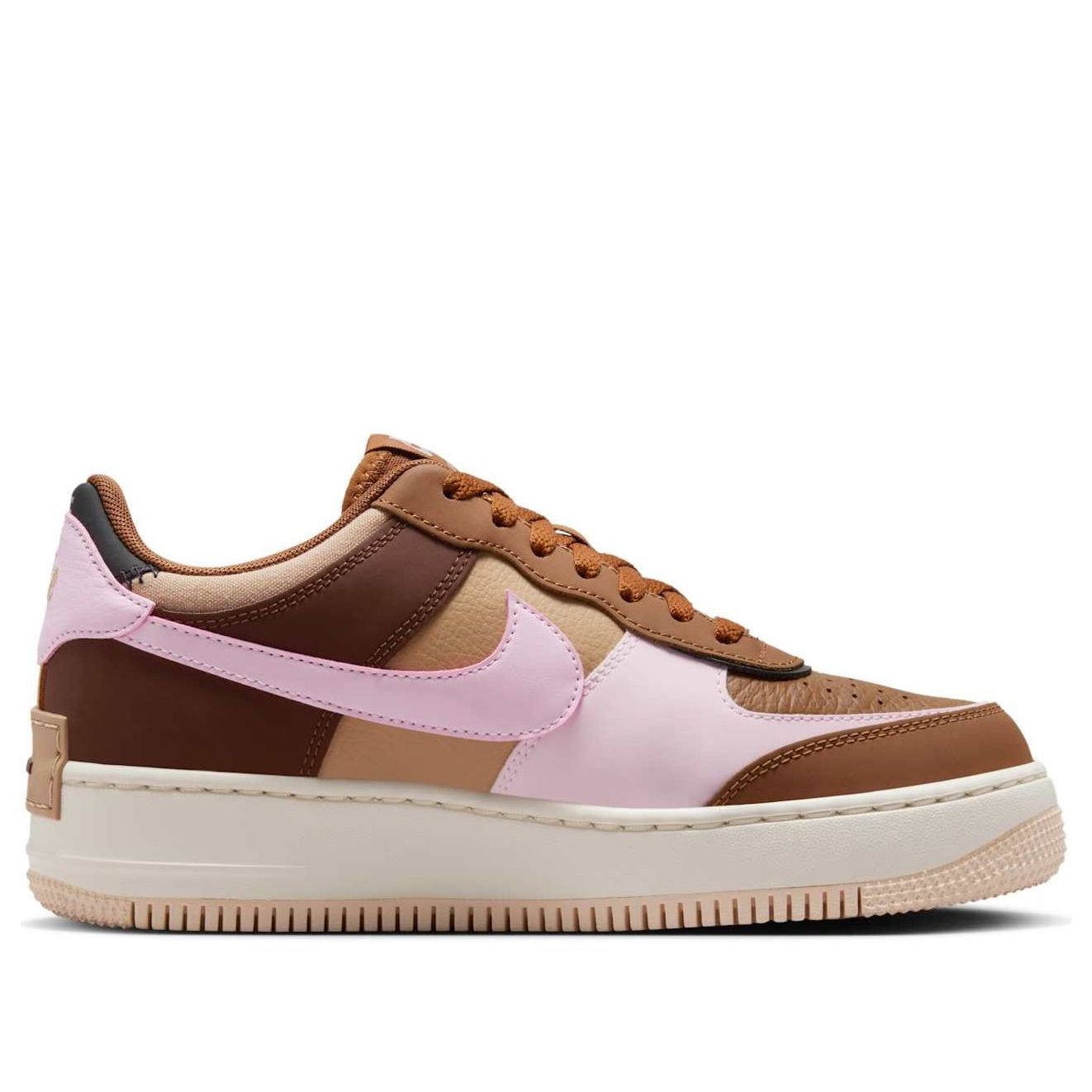 (WMNS) Nike Air Force 1 Shadow 'Light British Tan Pink Cacao Wow' DZ1847-200 - 2